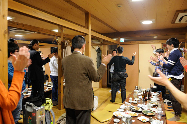 最後は、春日井さんによる一丁締め。