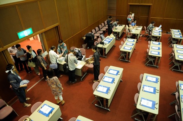 受付前には行列が!